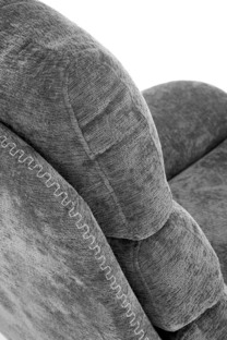 DARIO leisure chair, with stool grey