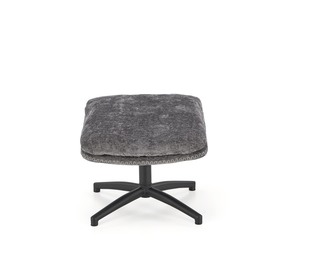 DARIO leisure chair, with stool grey