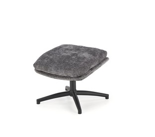 DARIO leisure chair, with stool grey
