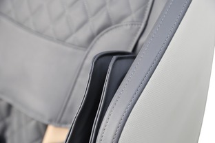 SOLARIA massage chair / heating function / colors: cream / grey / gold