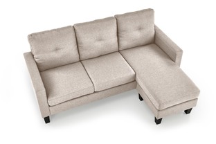 GERSON sofa with ottoman, color: beige
