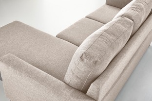 GERSON sofa with ottoman, color: beige