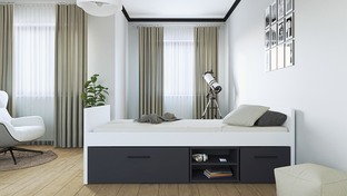 VERSO F/1S module, bed, white