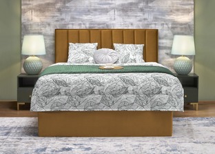 ASENTO 160 bed, mustard ELEMENT#8