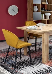 BAGIO extension table, artisan oak / artisan oak