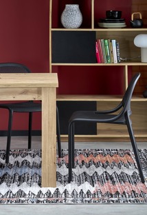 BAGIO extension table, artisan oak / artisan oak