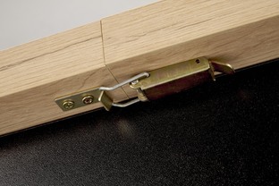 BAGIO extension table, atisan oak / black