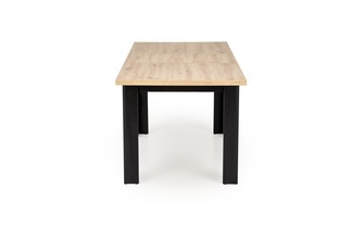 BAGIO extension table, atisan oak / black