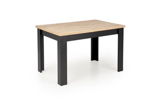 BAGIO extension table, atisan oak / black