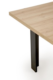 BAGIO extension table, atisan oak / black