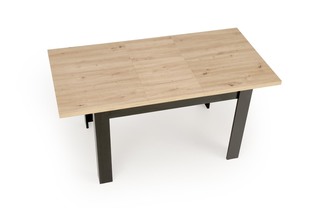 BAGIO extension table, atisan oak / black