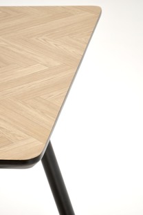 BERTO table natural / black