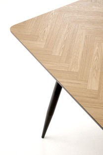 BERTO table natural / black