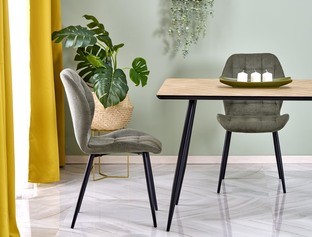 BERTO table natural / black