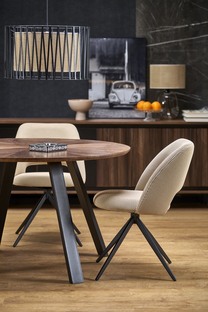 DANILO table walnut/black