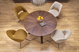 DANILO table walnut/black
