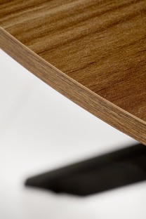 EDGAR table, top - walnut, legs - black