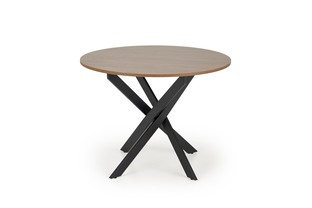 EDGAR table, top - walnut, legs - black