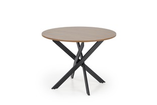 EDGAR table, top - walnut, legs - black
