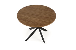EDGAR table, top - walnut, legs - black