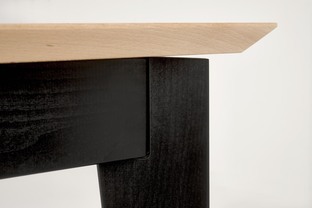 EDMONDO table natural oak / black