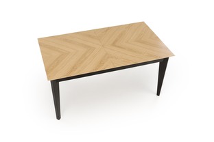 EDMONDO table natural oak / black