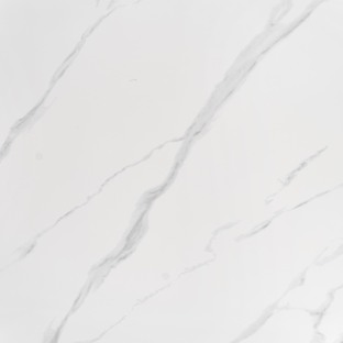 REGINALD table, color: top - white marble, legs - silver