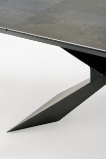 LUCIANO stół rozkładany, blat: niebieski marmur