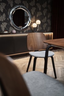 PEDRO table walnut / black