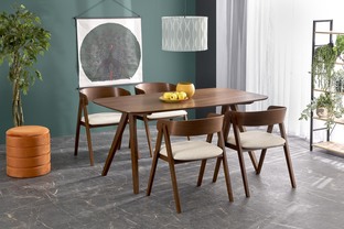 MIGUEL table walnut / walnut