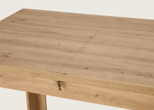 BAGIO extension table, artisan oak / artisan oak