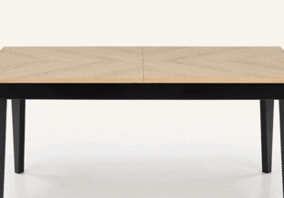 EDMONDO table natural oak / black