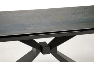 LUCIANO stół rozkładany, blat: niebieski marmur