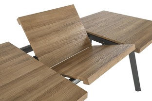 BERLIN extension table, walnut / black