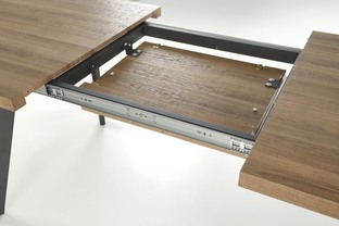 BERLIN extension table, walnut / black