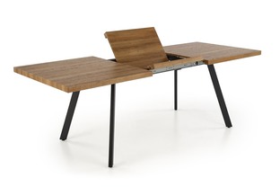 BERLIN extension table, walnut / black