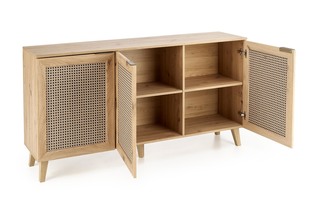 BORNEO KM-1 komoda dąb artisan/czarny