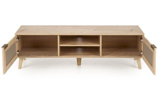 BORNEO RTV-1 stolik RTV dąb artisan/czarny