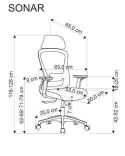 SONAR office chair, black