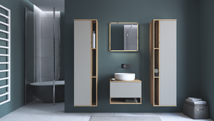 AVIOLA Wall cabinet artisan oak