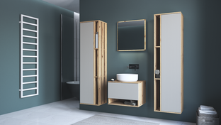 AVIOLA Sink cabinet 60/1S artisan oak
