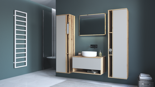 AVIOLA Sink cabinet 80/1S artisan oak