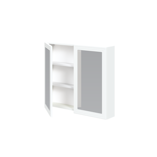 TORETO Mirror cabinet 70x80/2D (MDF frame) white