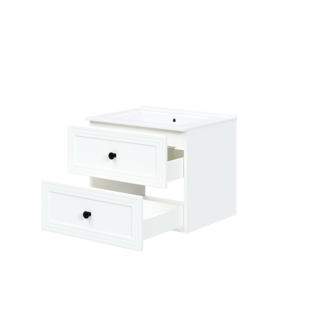 TORETO Sink cabinet 60/2S (MDF frame) white