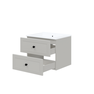 TORETO Sink cabinet 60/2S (MDF frame) cashmere
