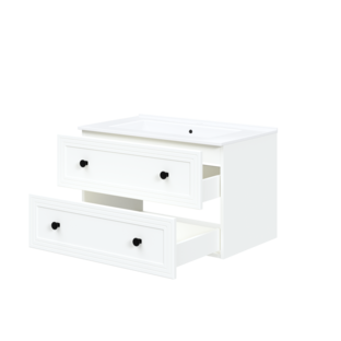 TORETO Sink cabinet 80/2S (MDF frame) white