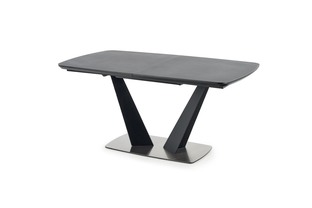 FANGOR extension table, color: top - dark grey, legs - black