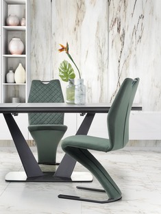 FANGOR extension table, color: top - dark grey, legs - black