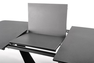 FANGOR extension table, color: top - dark grey, legs - black