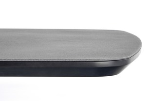 FANGOR extension table, color: top - dark grey, legs - black